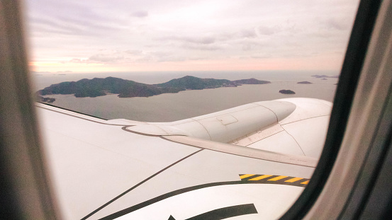 Flight Over Japan Islands