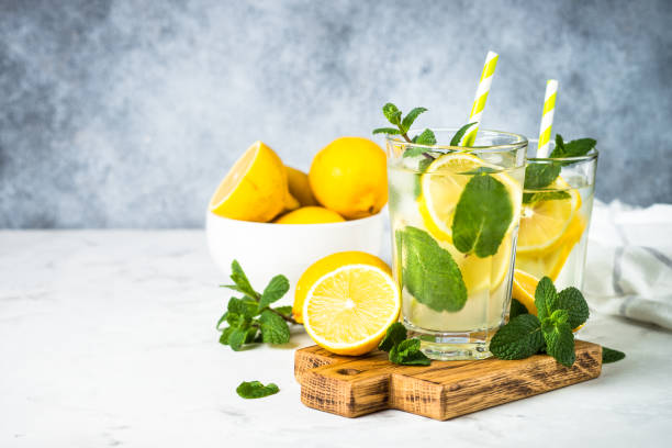 istock Lemonade in glasses. Summer cold drink. 1680715152