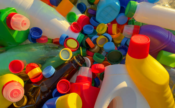 istock Recycling Plastic Bottle Caps. Plastic Material is Recyclable. 1680728699