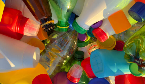 istock Recycling Plastic Bottle Caps. Plastic Material is Recyclable. 1680728790