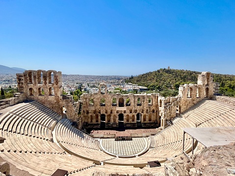 Theatre of Dionysus Ruins at the Acropolis, Athens, Greece