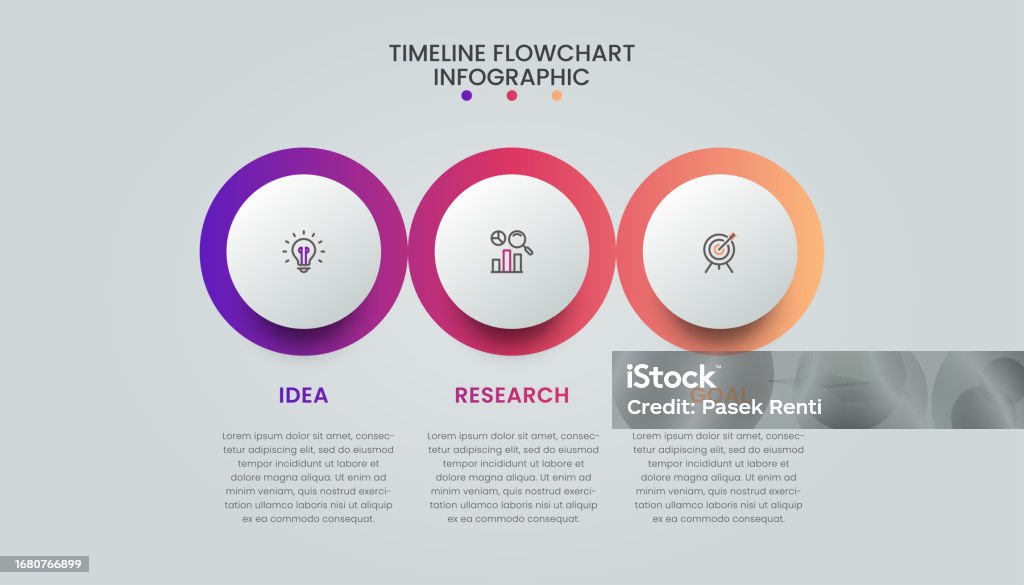 Gradiant Timeline Gradient Timeline Flowchart Infographic Stock Illustration - Download ...