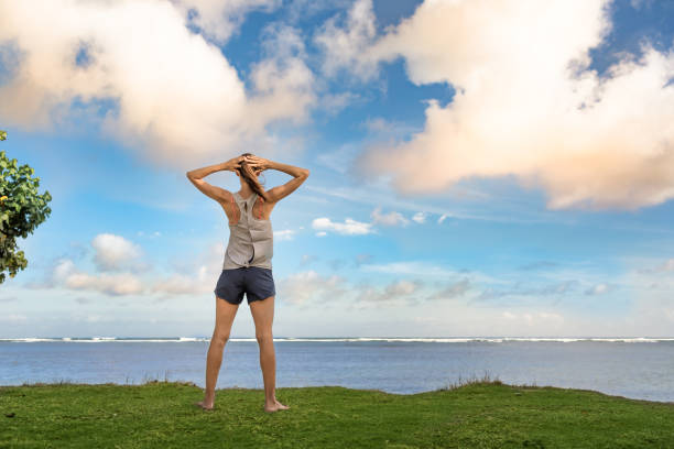 istock Woman doing stretches outdoors. 1680782948