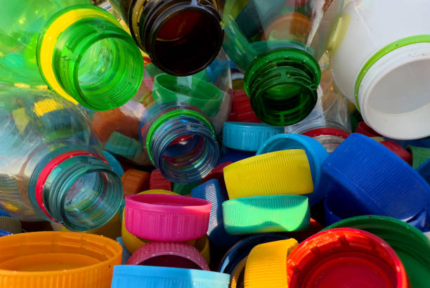 istock Plastic Recycling. Water bottles and plastic Bottle Caps for Recycling. 1680796862