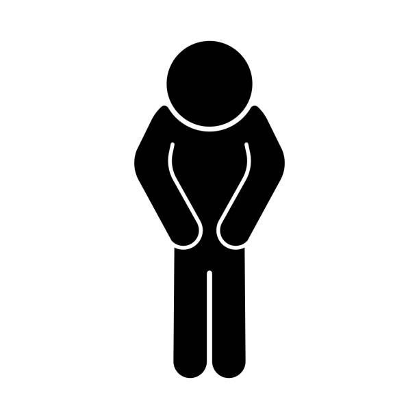 illustrations, cliparts, dessins animés et icônes de personne s’excusant icône de silhouette. vecteur. - culpabilité