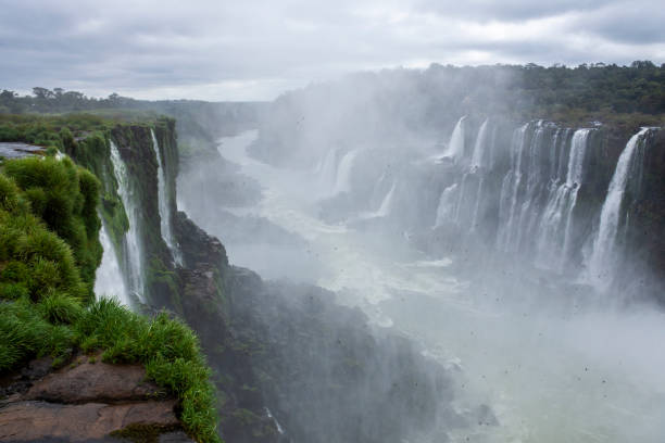 istock Beautiful view to atlantic rainforest waterfalls in Iguassu Park 1680879193