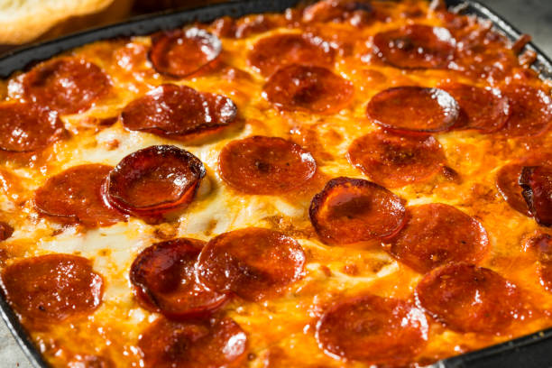 istock Homemade Pepperoni Pizza Appetizer Dip 1681016004