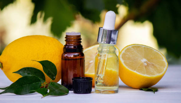 istock lemon oil in jars, fresh lemon. Selective focus. 1681062846
