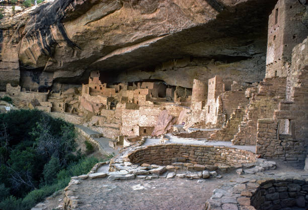 istock Mesa Verde NP - Cliff Palace Looking Along the Ruin - 1977 1681249543