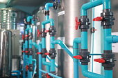 The Pipeline  line  of water filter, drinking water factory