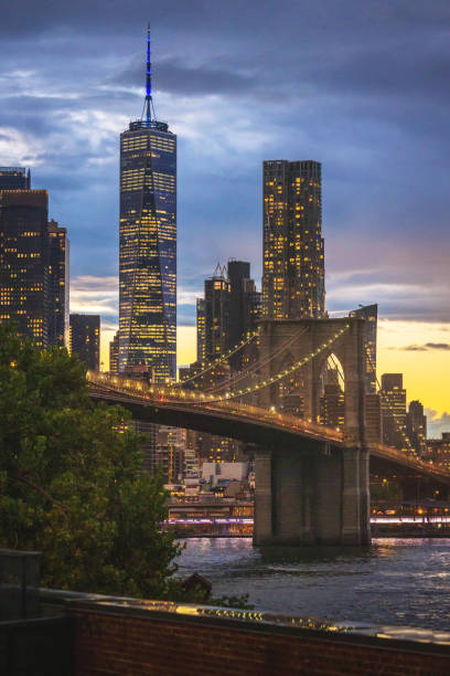 istock Freedom Tower and Brooklyn Bridge from Brooklyn 1681284431