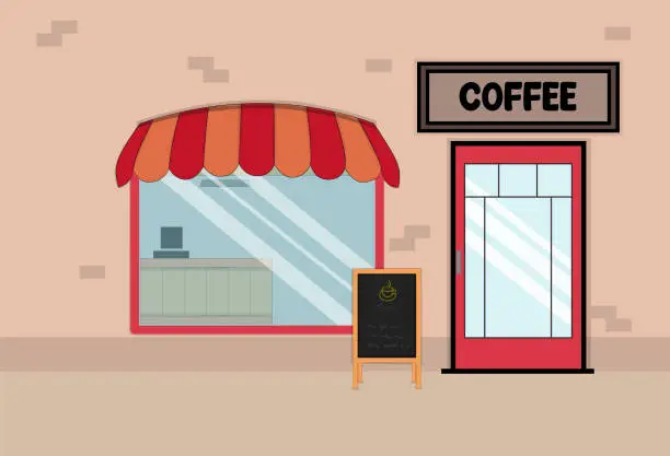 Vector illustration of café