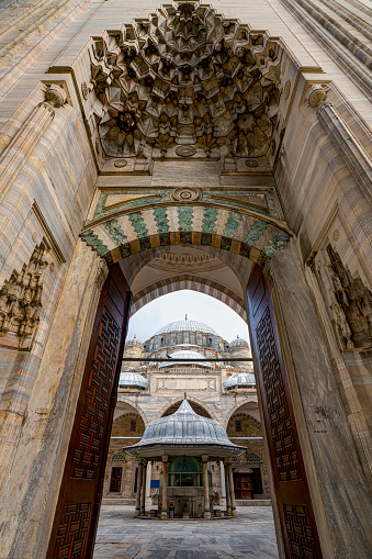 Istanbul, Turkey - October 16, 2022:   Sehzade (Şehzadebaşı Mehmet) Mosque, sometimes referred to as the \