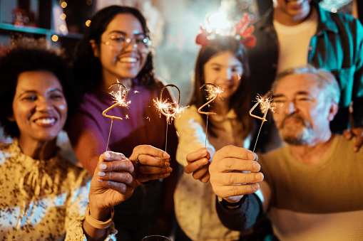 Family enjoys celebrating Christmas and New Year's