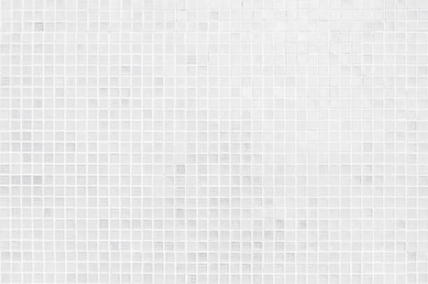 istock White tile wall chequered background bathroom floor texture. Ceramic wall and floor tiles mosaic background in bathroom and kitchen clean. Design pattern geometric with grid wallpaper decoration 1681426426