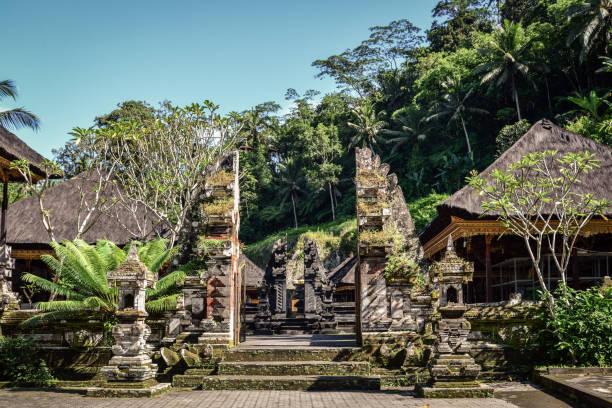 templo hindú pura gunung kawi - temple complex fotografías e imágenes de stock