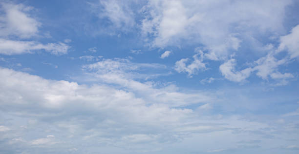 istock The blue sky with white clouds in the summer makes me feel refreshed. 1681574011