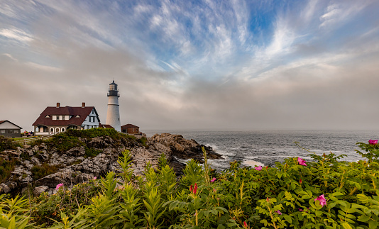 Portland Light in Cape Elizabeth Maine.
