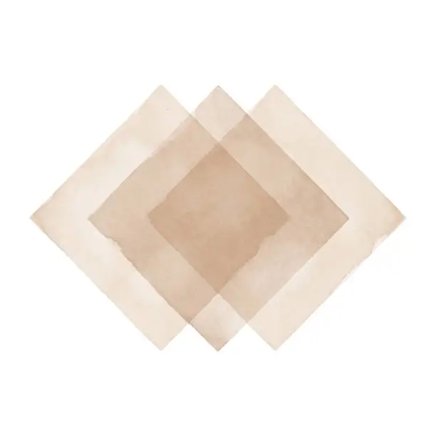 Vector illustration of Watercolor Beige Squares Background