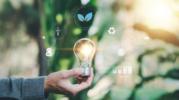 istock Green energy innovation and environmentally friendly energy technology ,protecting environment ,Environmental and Ecological Campaign ,Prevention and treatment of air pollution ,alternative energy 1681764261