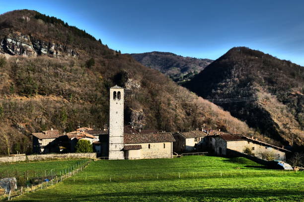 Cornello dei Tasso. Ancient village in Brembana valley Bergamo, Lombardy, Italy