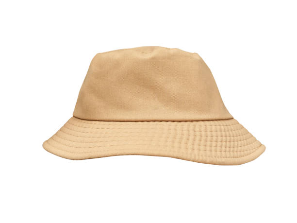 istock Brown bucket hats isolated on white background 1681832390