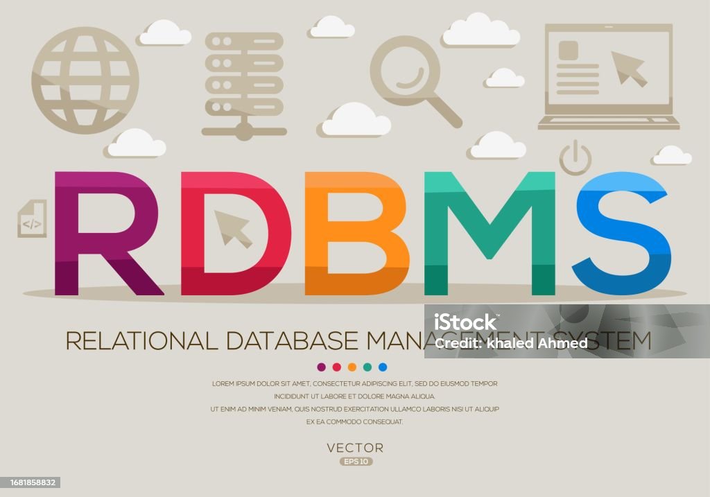 Rdbms Relational Database Management System Stock Illustration Rdbms Relational Database Management System Stock Illustration