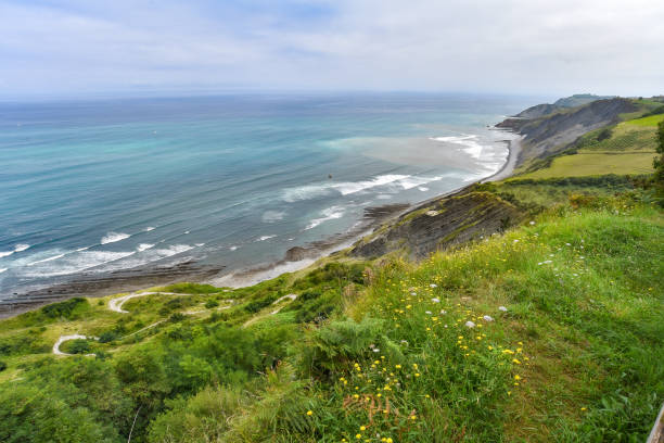 istock Flysch rock formations along the Basque Coast UNESCO Global Geopark, Spain 1681939716