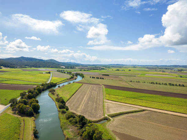 istock Tweed River Winding Through Sugar Cane Fields, New South Wales, Australia 1681940088