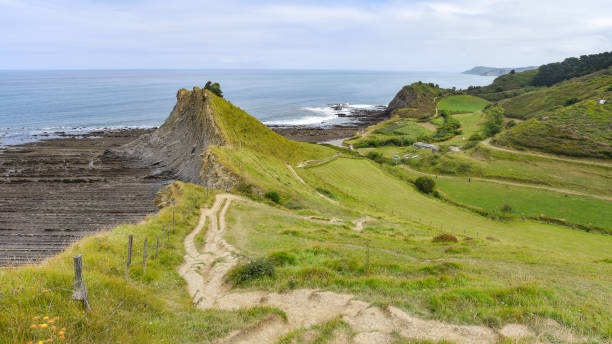 istock Flysch rock formations along the Basque Coast UNESCO Global Geopark, Spain 1681945731