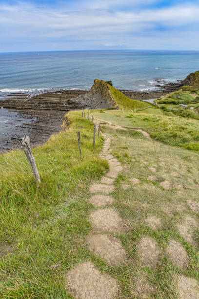 istock Flysch rock formations along the Basque Coast UNESCO Global Geopark, Spain 1681948312