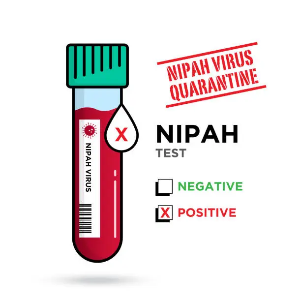 Vector illustration of Nipah virus template design vector stock illustration