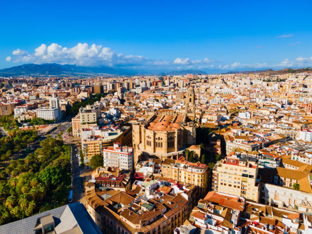istock Malaga Cathedral aerial panoramic view in Andalusia, Spain 1681972581