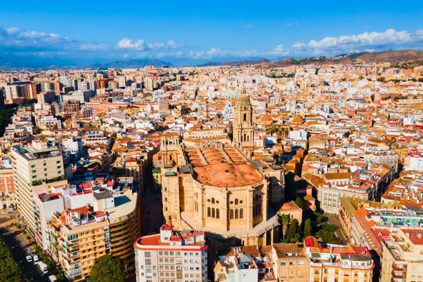 istock Malaga Cathedral aerial panoramic view in Andalusia, Spain 1681972582