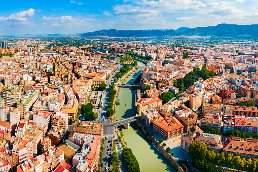 Aerial view of the Florence with river Arno, Tuscany, Italy