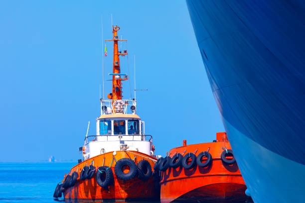 Tugboat in the port of Rijeka, Croatia