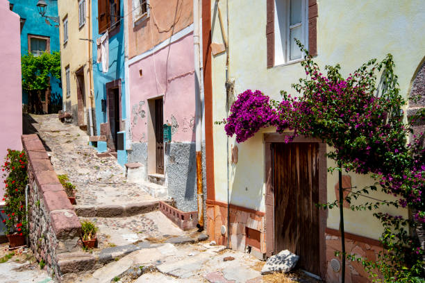 istock Pedestrian Street in Bosa 1682014756