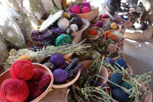 istock Andean textile weaving made with naturaly dyed Alpaca wool 1682027477