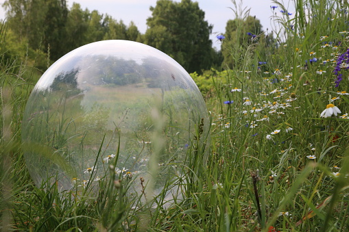 Stylized huge bubble in nature