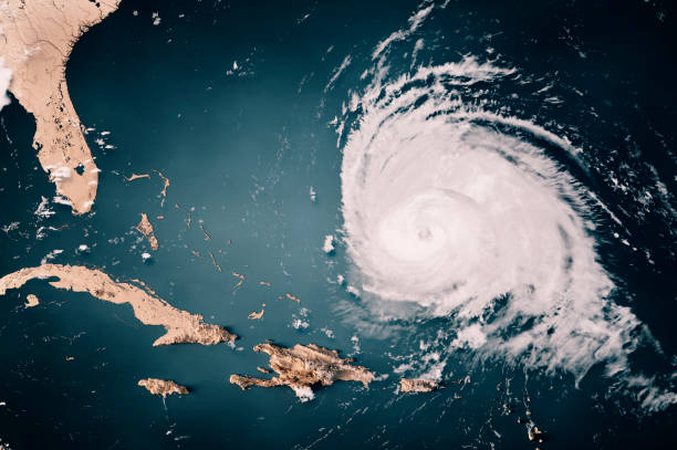 istock Hurricane Lee 2023 Cloud Map North Atlantic Ocean 3D Render Neutral 1682062584