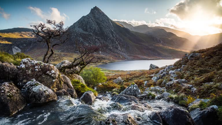 Beautiful landscape in the mountains of Wales