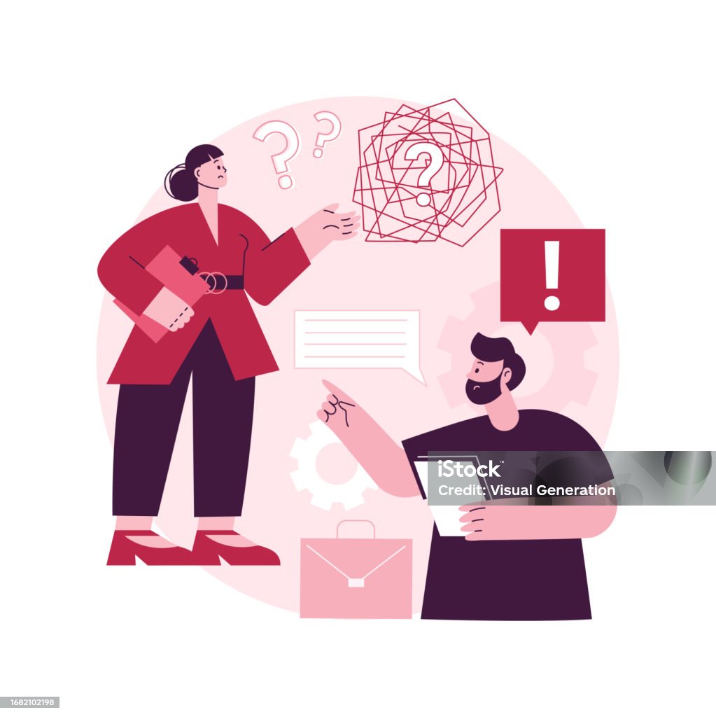 Communication Gap Abstract Concept Vector Illustration Stock ...
