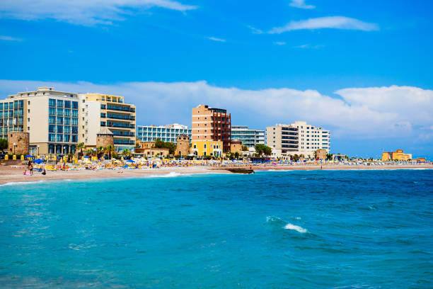 istock Rhodes island city beach, Greece 1682212366