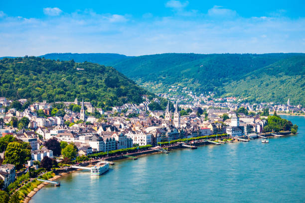istock Boppard town aerial view, Germany 1682247101
