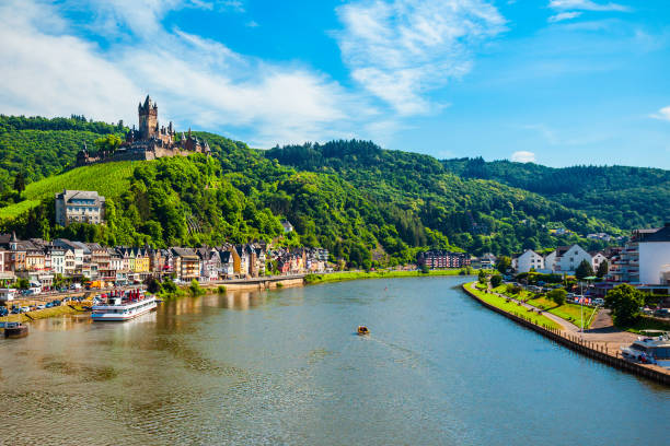 istock Cochem town aerial view, Germany 1682248213