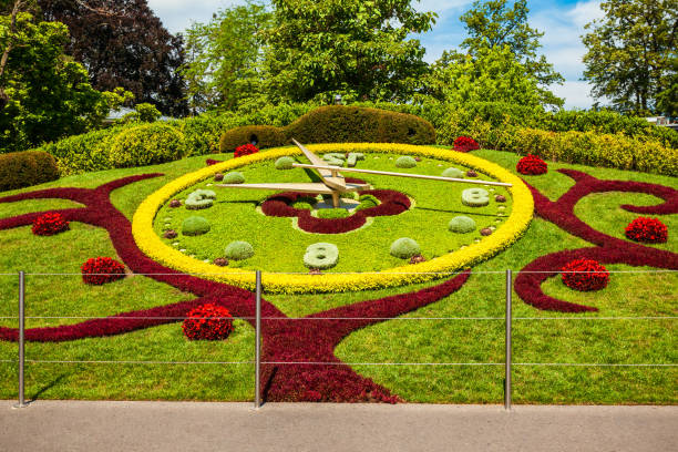 istock Flower clock in Geneva, Switzerland 1682282661