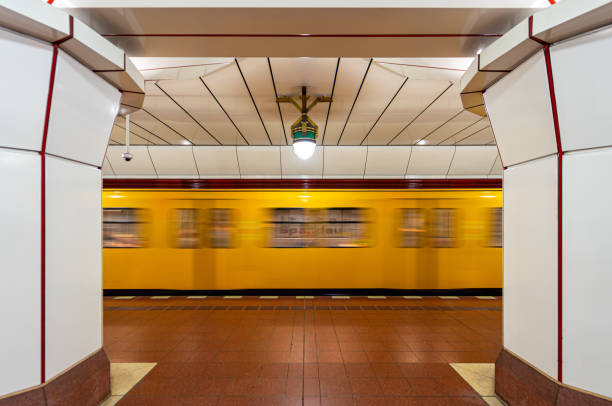 istock Blurred motion of Berlin U-Bahn at subway station 1682320840