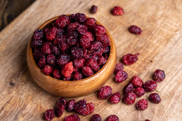 istock Dried red cranberries with sugar syrup 1682356816