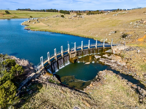 Aerial Image taken at the Beardy Waters out near Glen Innes, New South Wales, Australia