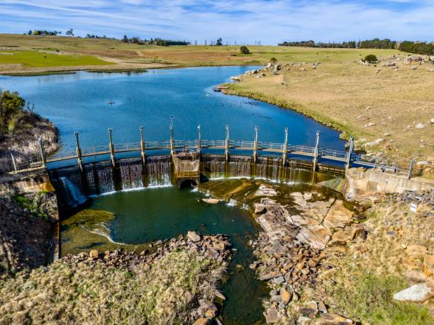 Aerial Image taken at the Beardy Waters out near Glen Innes, New South Wales, Australia